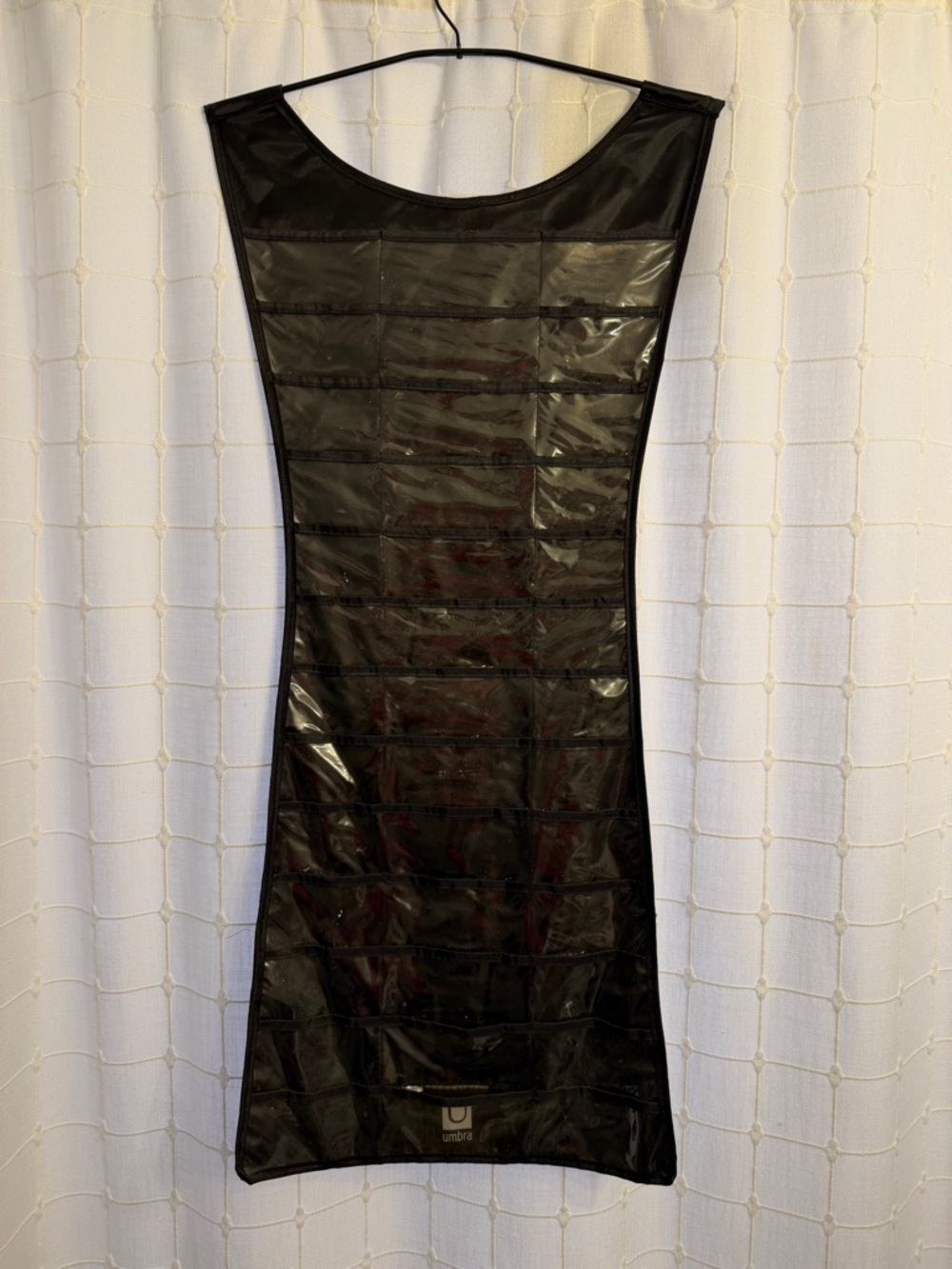 Umbra Black Hanging Jewelry Pocket Organizer